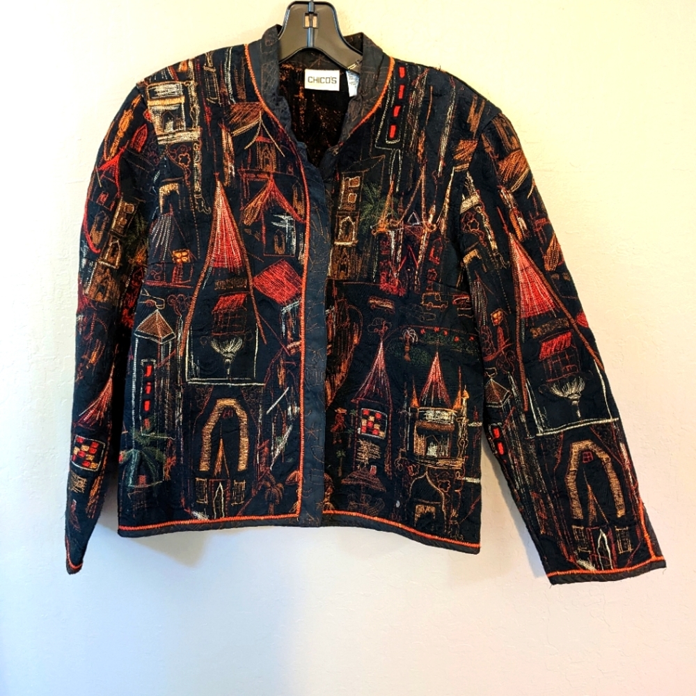 Chico embroidered heavy cotton jacket